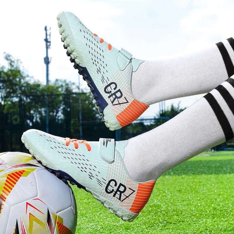 New Men Kids Football Boots Grass Boys Professional Non-Slip