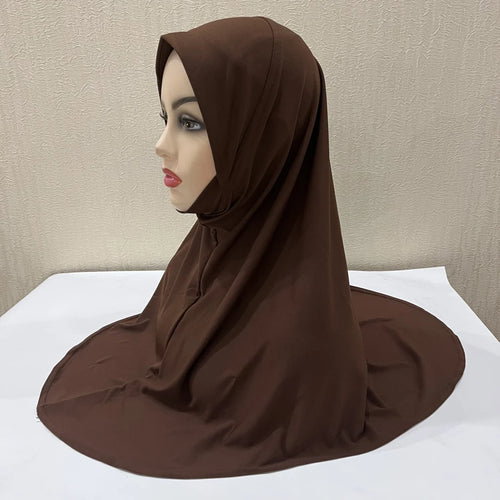 H302 Teenage girls Plain muslim hijab with chin part top quality amira