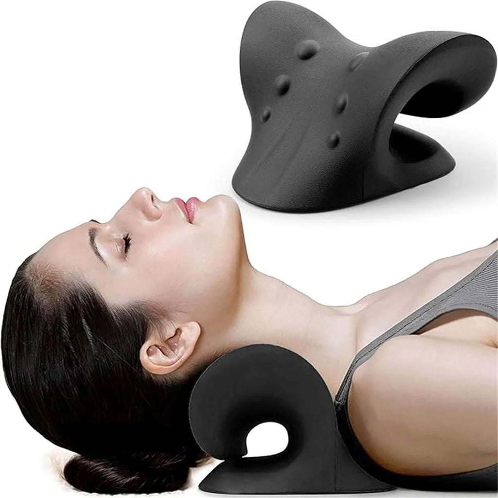 C-Shaped Pillow Neck and Shoulder Relaxer, Cervical Traction Device