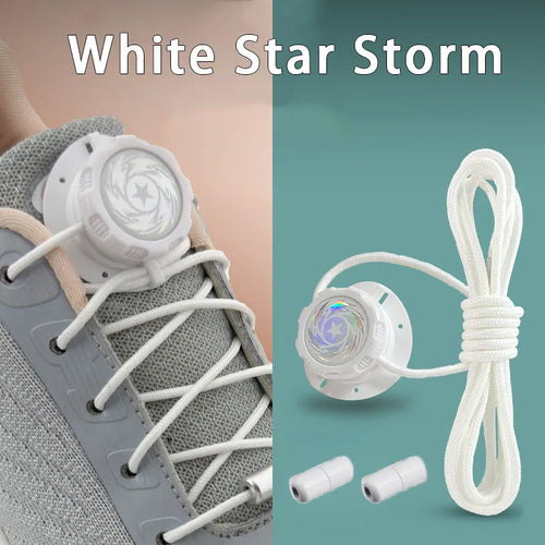 6pcs Set/1 Pair No-Tie Shoe Locks - Rotating Buckles for Sports and