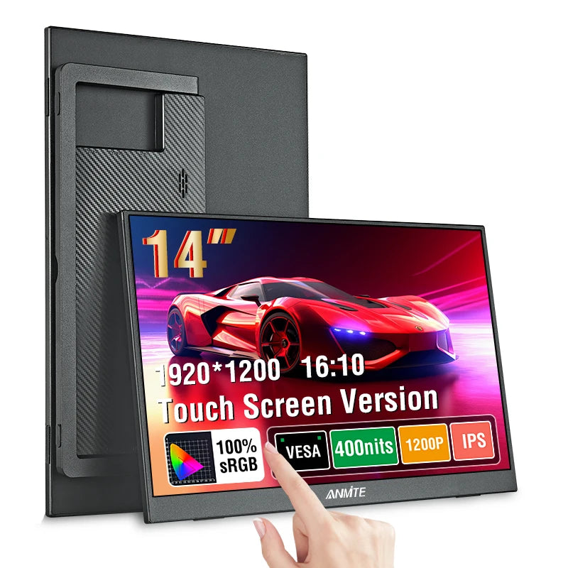 14 Inch Portable  Touch Monitor Non-touch optional 16:10 400cd/m2
