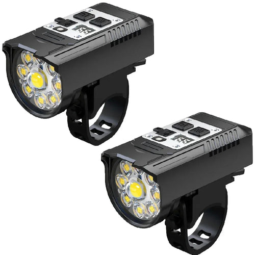 9 LED Bicycle Headlight USB Rechargeable Bike Lamp Super Bright