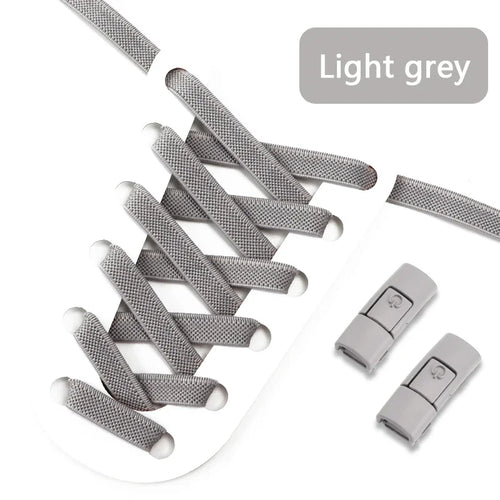 2024 No Tie Shoe Laces Press Lock Shoelaces Without Ties Elastic Laces