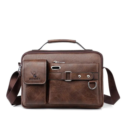 PU Shoulder Bag Men's Handbag Men's Casual Bag Business Bag Large