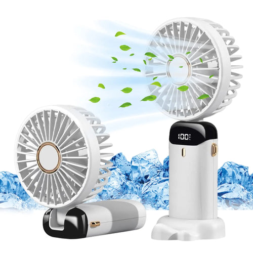 Electric Fan Portable Air Conditioner Mini Cooler Rechargeable Neck