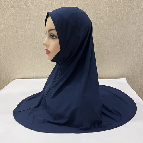 H302 Teenage girls Plain muslim hijab with chin part top quality amira