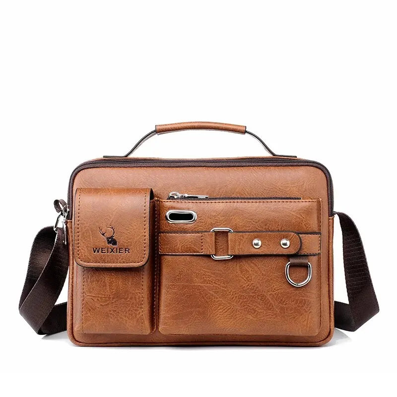 PU Shoulder Bag Men's Handbag Men's Casual Bag Business Bag Large