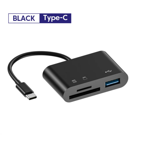 3 in 1 USB Converter Multi Port HUB Adapter TF CF SD Memory Card