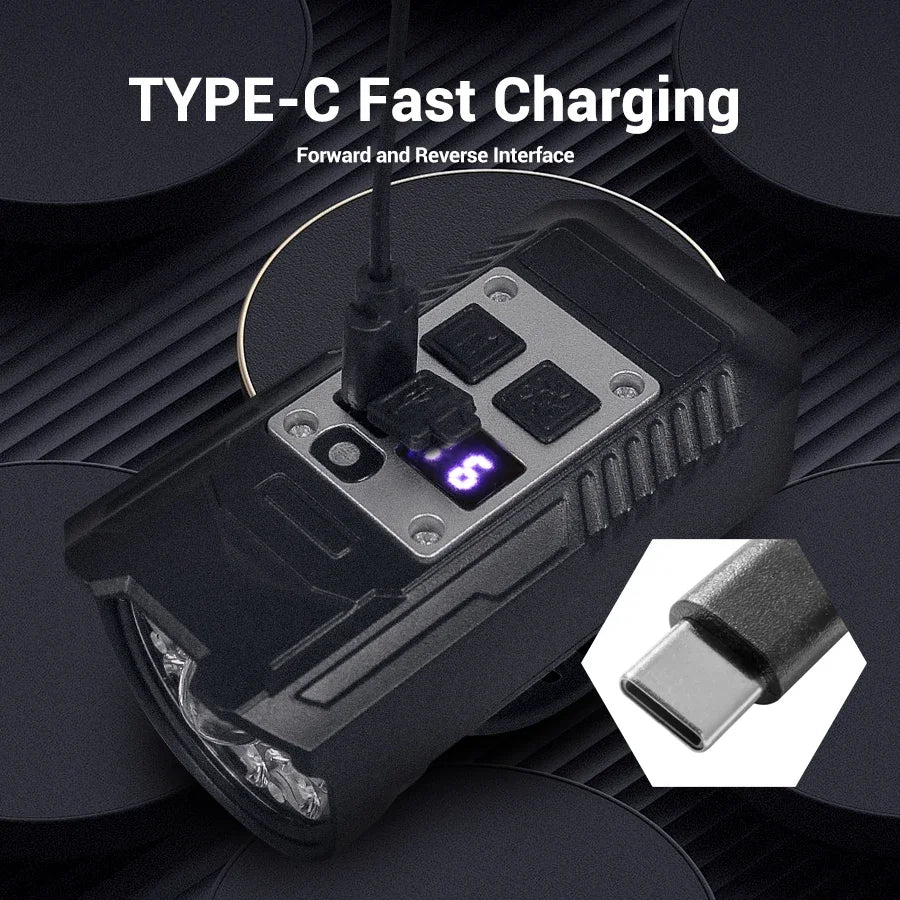 9 LED Bicycle Headlight USB Rechargeable Bike Lamp Super Bright