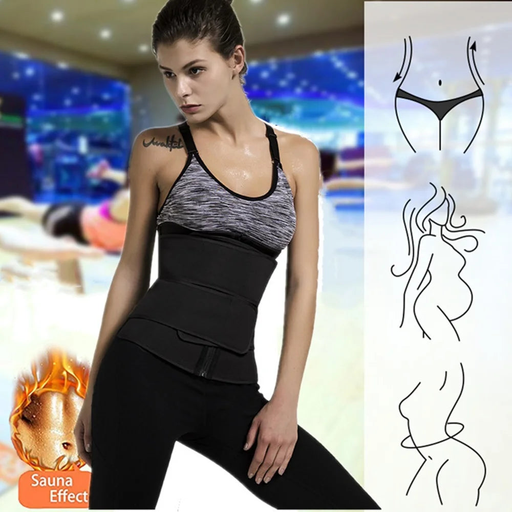 1pc Waist Trainer Slimming Body Shaper Fitness Belt Weight Loss Fat