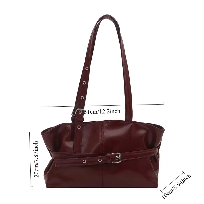 Solid-color Versatile Tote Bag for Women High-quality Suede
