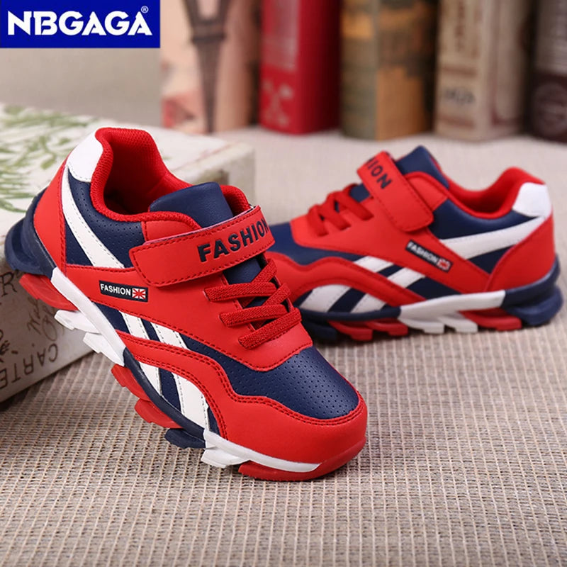 Kids Fashion Sneakers Outdoor Sport Boys Tennis  Comfort Leather