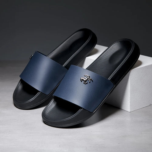 Men's Slide Sandals Soft Comfortable Non-Slip Slippers Indoor Outdoor