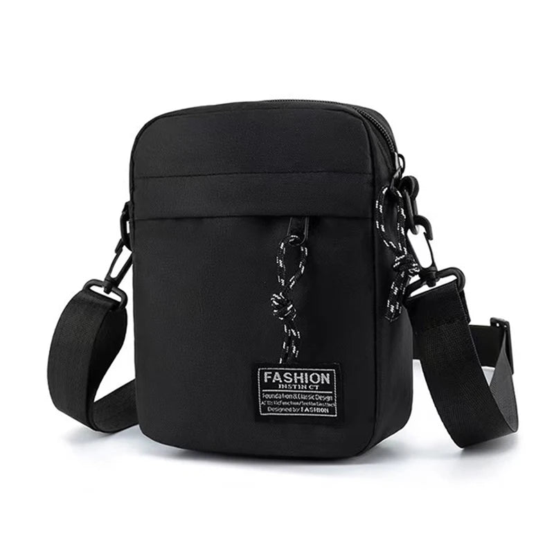 Stylish Casual Crossbody Bag for Men, Minimalist Nylon Shoulder Purse