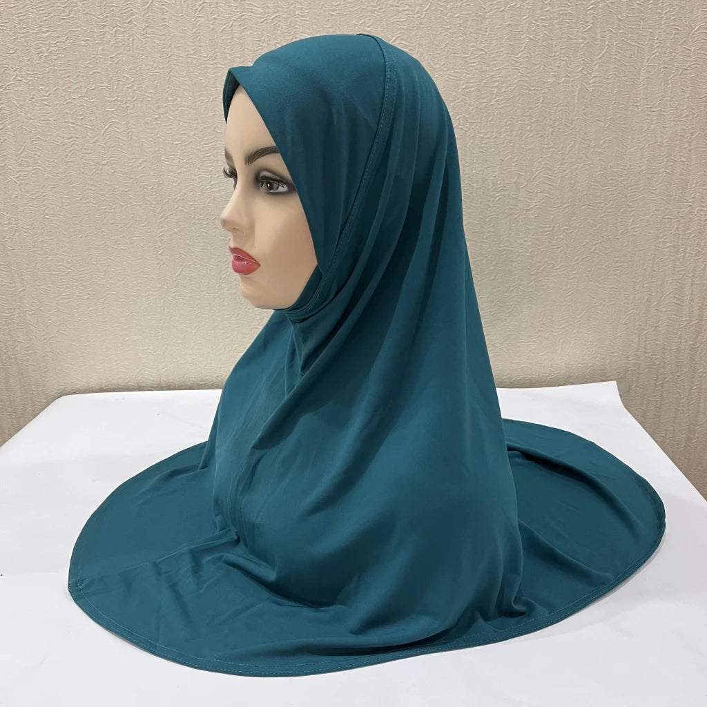 H302 Teenage girls Plain muslim hijab with chin part top quality amira