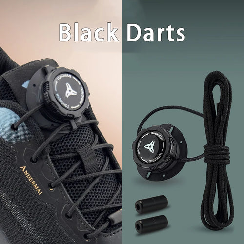 6pcs Set/1 Pair No-Tie Shoe Locks - Rotating Buckles for Sports and