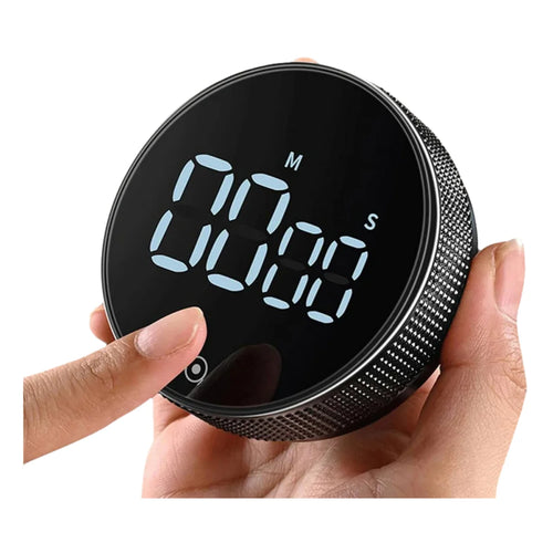 DINRGO Magnetic Kitchen Timer Digital Timer Manual Countdown Rotary