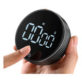DINRGO Magnetic Kitchen Timer Digital Timer Manual Countdown Rotary