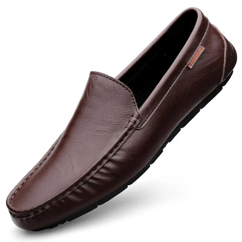 Genuine Leather Men Casual Shoes Luxury Brand Mens Loafers Moccasins