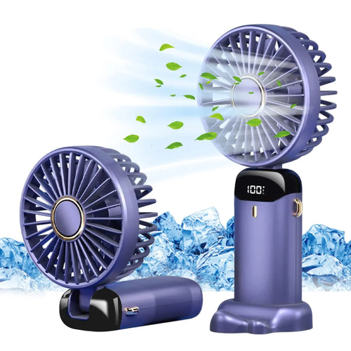 Electric Fan Portable Air Conditioner Mini Cooler Rechargeable Neck