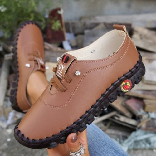 2022 New Spring Casual Women Shoes Platform Loafers 2022 Lace Up