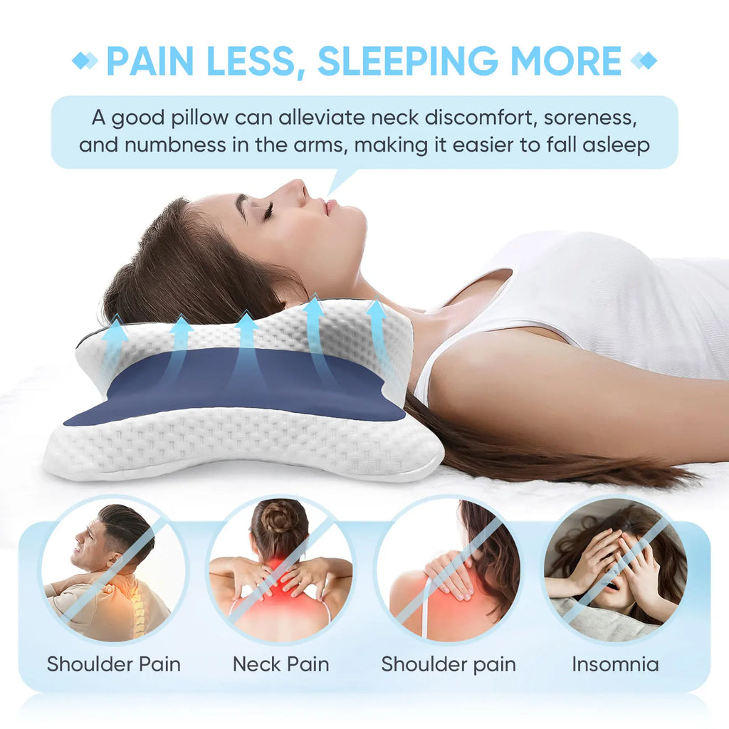 Memory Foam Pillow Cervical Pillow Neck Pain Relief Contour Ergonomic