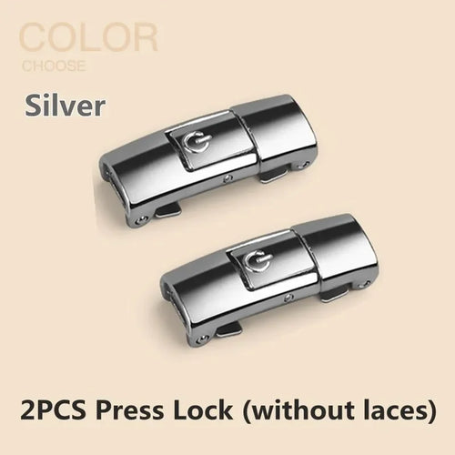 2024 No Tie Shoe Laces Press Lock Shoelaces Without Ties Elastic Laces