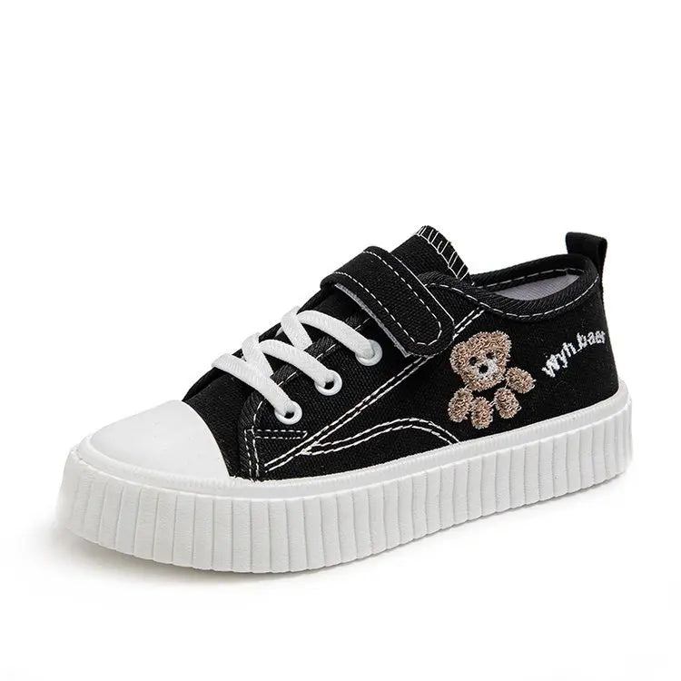 Boys Girls Fashion Board Shoes Kids Student Hook and Loop Slip on
