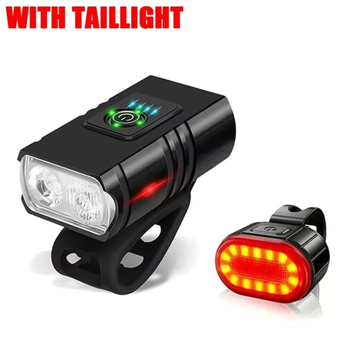 9 LED Bicycle Headlight USB Rechargeable Bike Lamp Super Bright