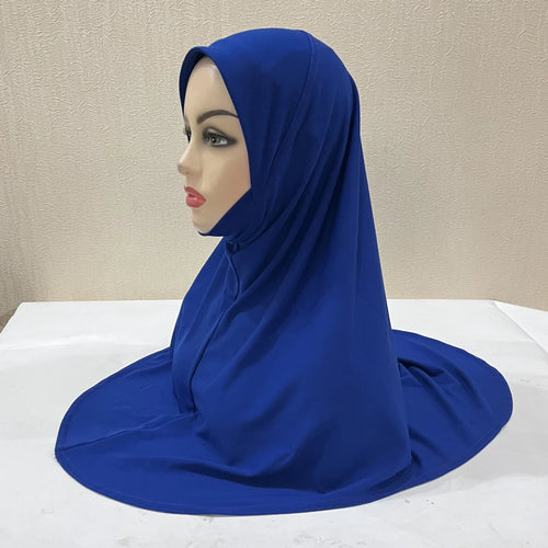 H302 Teenage girls Plain muslim hijab with chin part top quality amira
