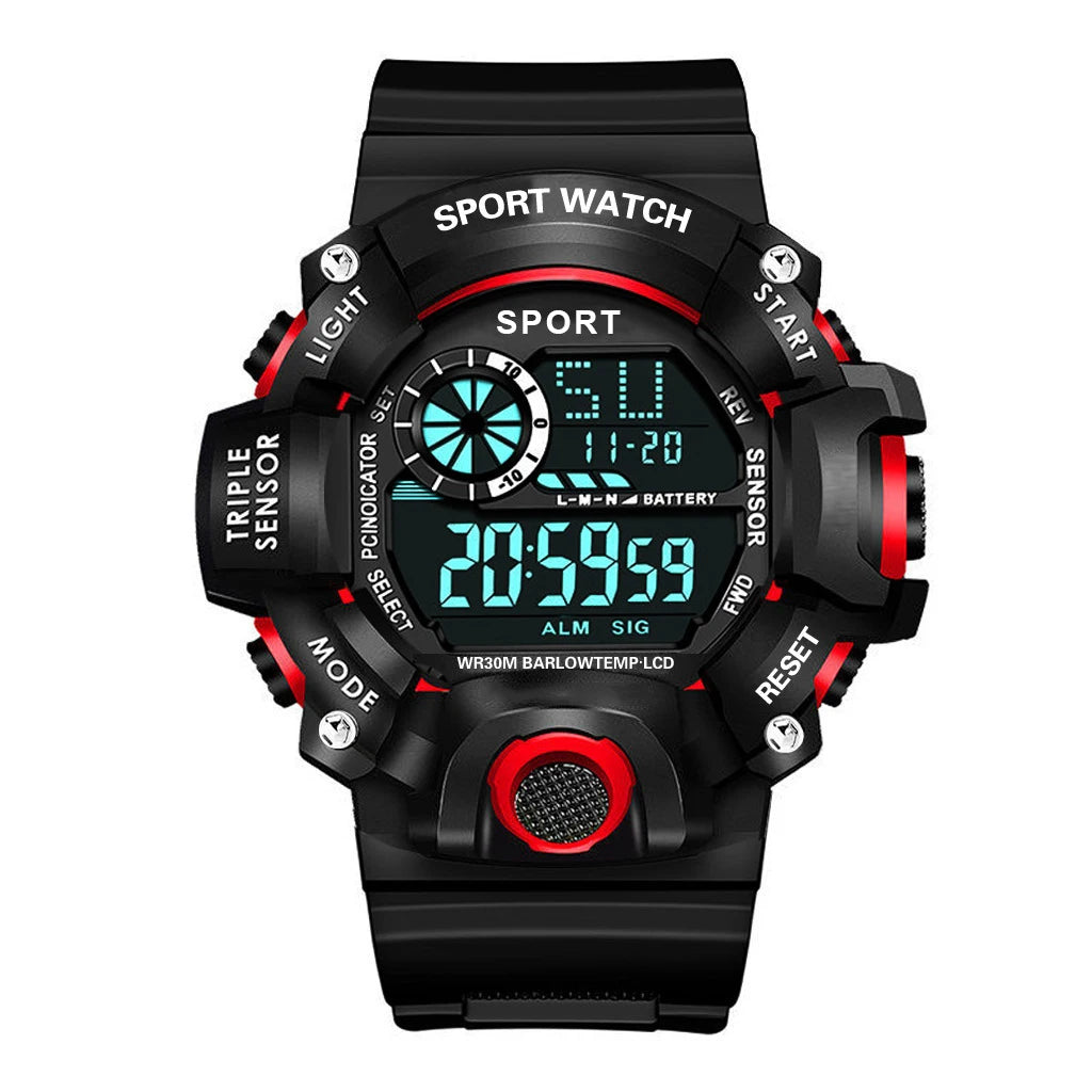 Fashion Men's Watch Sports Electronic Wristwatch Large dial