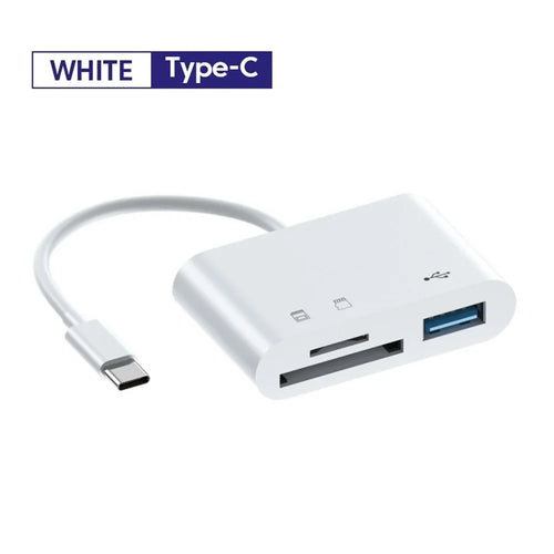 3 in 1 USB Converter Multi Port HUB Adapter TF CF SD Memory Card