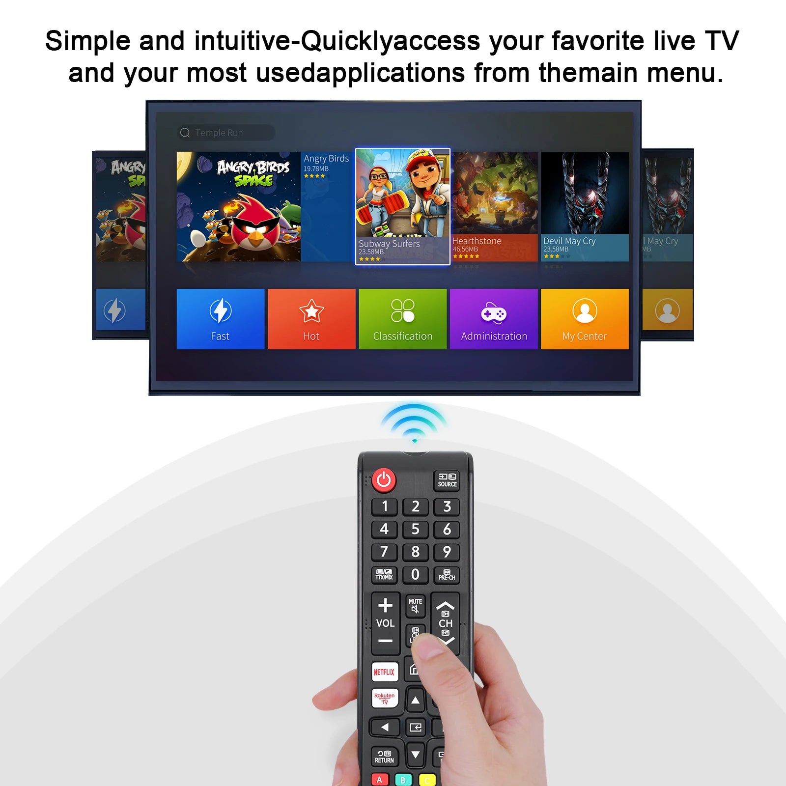 Universal Remote for All Samsung TV Remote BN59-01315J Replacement for