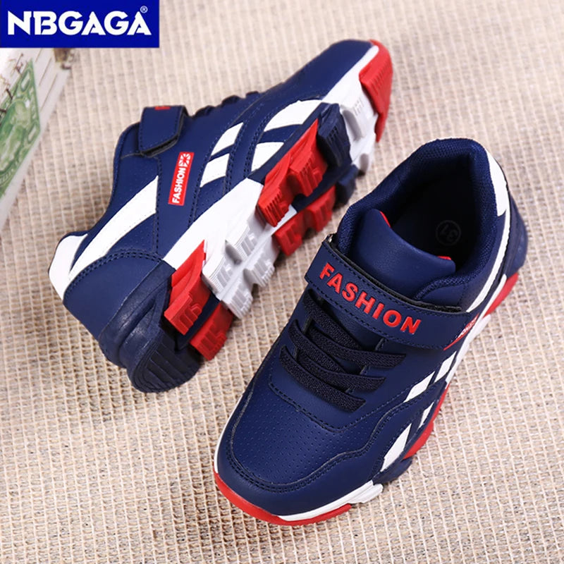Kids Fashion Sneakers Outdoor Sport Boys Tennis  Comfort Leather