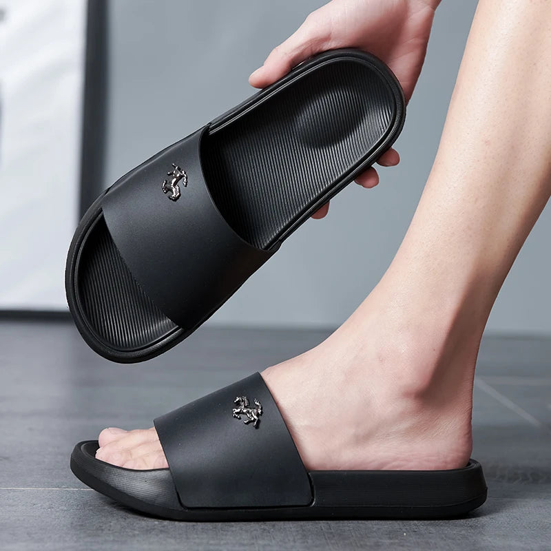 Men's Slide Sandals Soft Comfortable Non-Slip Slippers Indoor Outdoor