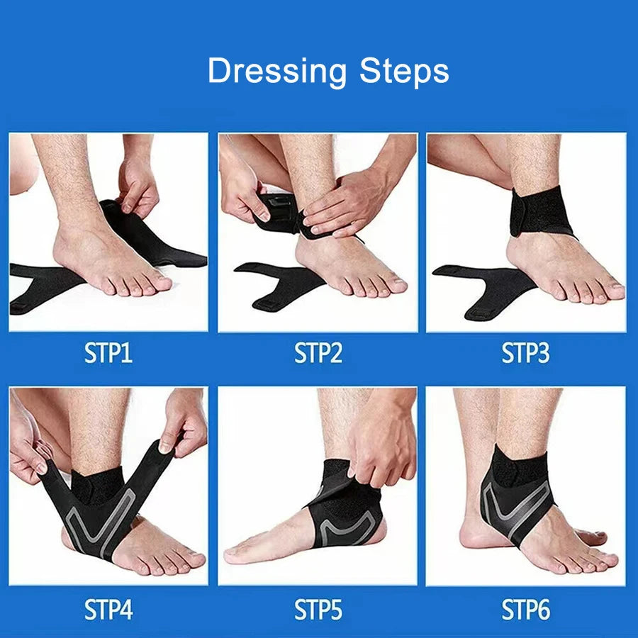 1 Pc Ankle Brace Support Compression Sleeve Breathable Running Foot