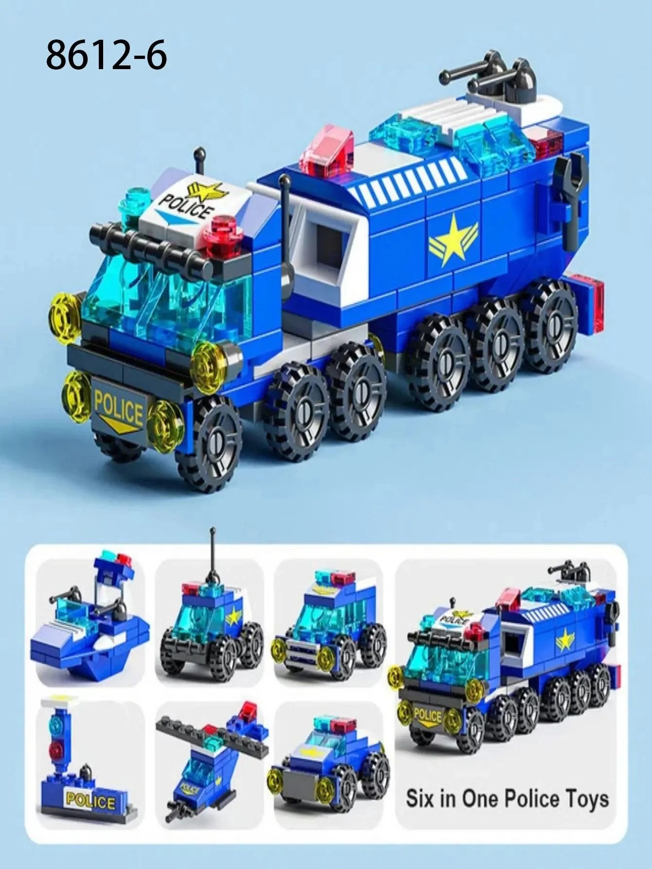 Building Blocks Small Particles 6-in-1 Building Blocks Assembling and