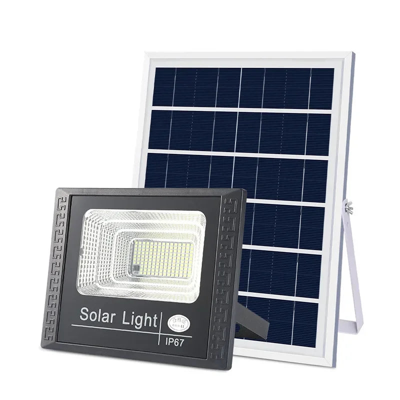 JVEE 30W 1000mAh Solar Flood Lights Remote Control Powered Spotlight
