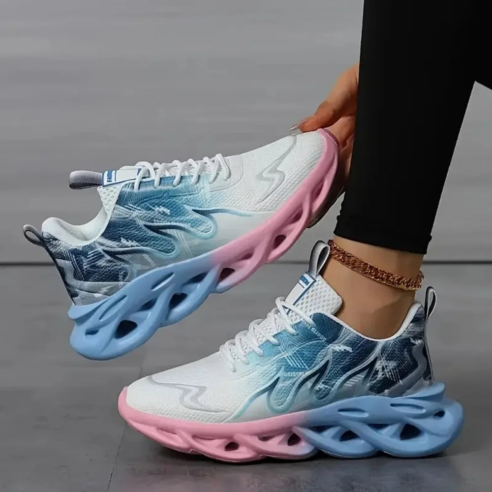 Womens Ladies Walking Tennis Shoes Slip on Lightweight Casual Running