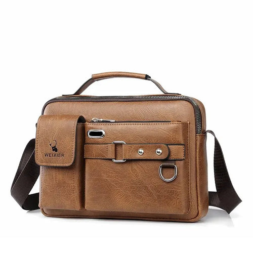 PU Shoulder Bag Men's Handbag Men's Casual Bag Business Bag Large