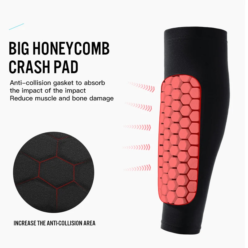 1Pcs Football Shin Guard Socks Sleeves with Foam,Calf Compression