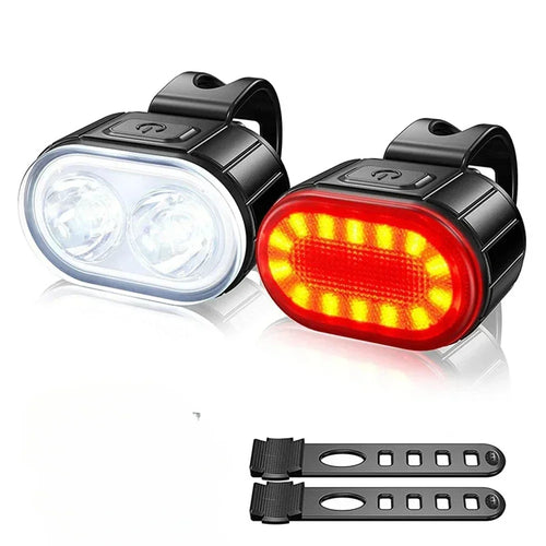 9 LED Bicycle Headlight USB Rechargeable Bike Lamp Super Bright