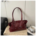 Solid-color Versatile Tote Bag for Women High-quality Suede