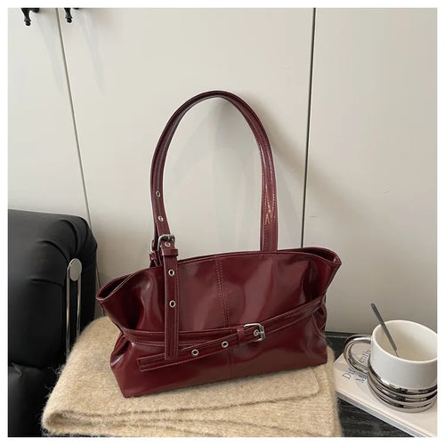 Solid-color Versatile Tote Bag for Women High-quality Suede