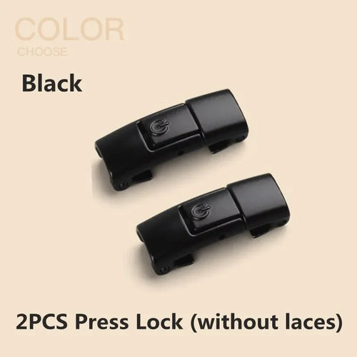 2024 No Tie Shoe Laces Press Lock Shoelaces Without Ties Elastic Laces
