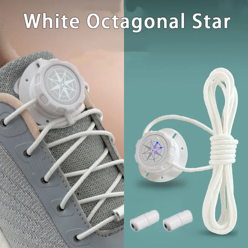 6pcs Set/1 Pair No-Tie Shoe Locks - Rotating Buckles for Sports and