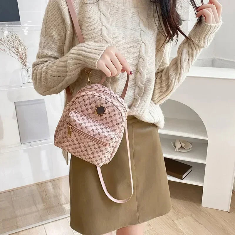 Fashion Women Backpack Small School Bags Mini Crossbody Handbag