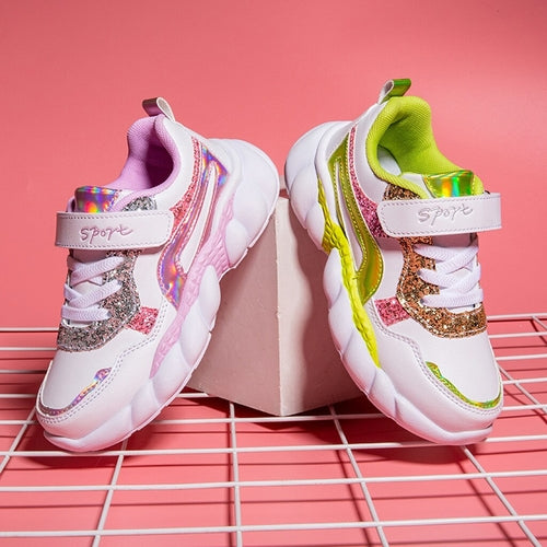 Solid Hook & Loop PU&EVA Sport new laser hit color