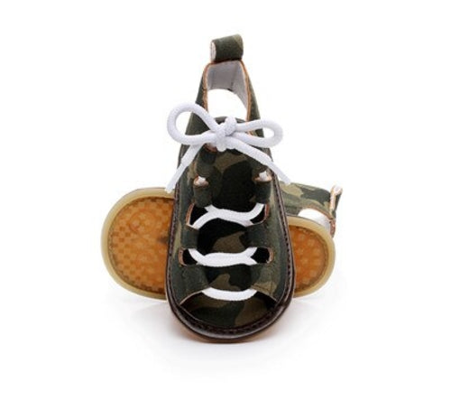Summer Baby sandals Flat Lace up Toddler Rome