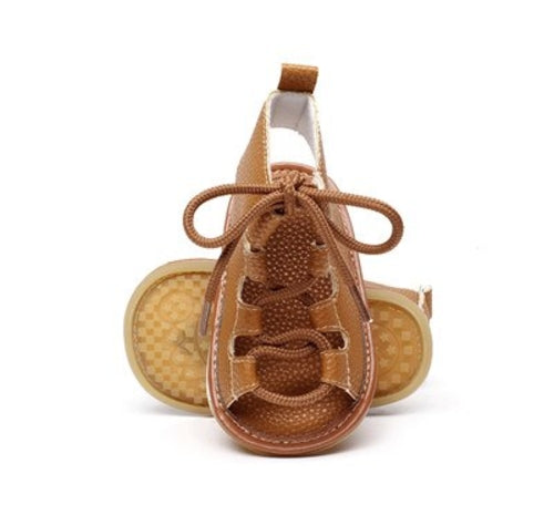 Summer Baby sandals Flat Lace up Toddler Rome